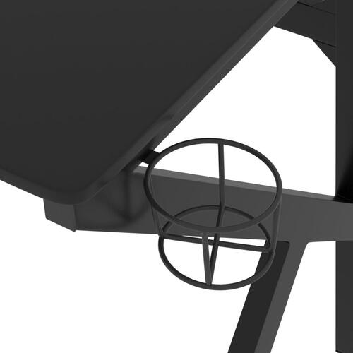 Gamerbord med K-formede ben 90x60x75 cm sort