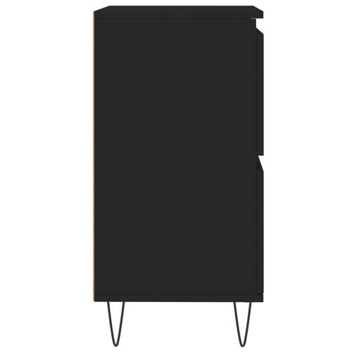 Skænk 60x35x70 cm konstrueret træ sort