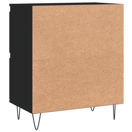 Skænk 60x35x70 cm konstrueret træ sort