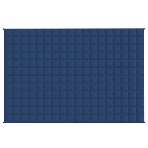 Tyngdetæppe 120x180 cm 5 kg stof blå