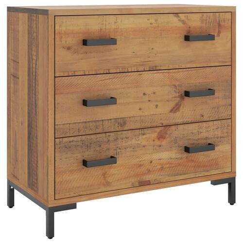 Kommode 75x35x70 cm massivt fyrretræ