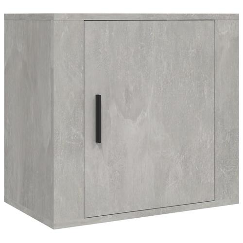 Væghængt sengebord 50x30x47 cm betongrå