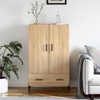 Skab 69,5x31x115 cm konstrueret træ sonoma-eg
