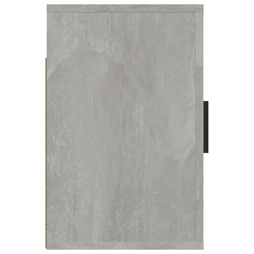 Væghængt sengebord 50x30x47 cm betongrå