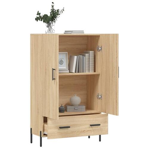 Skab 69,5x31x115 cm konstrueret træ sonoma-eg