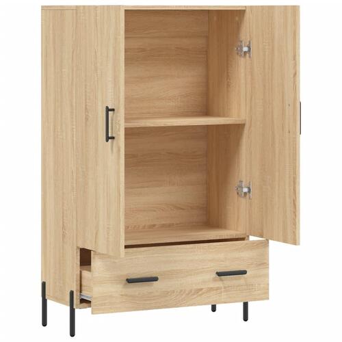 Skab 69,5x31x115 cm konstrueret træ sonoma-eg