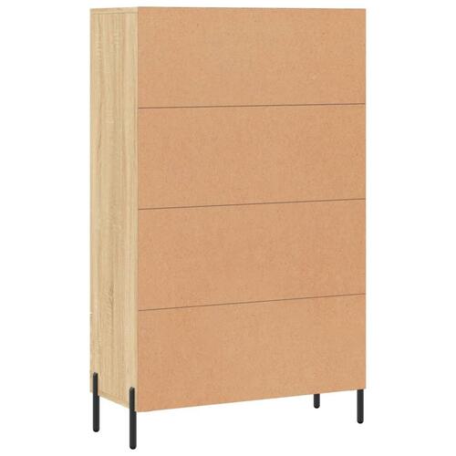 Skab 69,5x31x115 cm konstrueret træ sonoma-eg