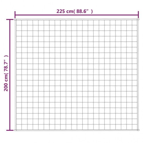 Tyngdetæppe 200 × 225 cm - 9 kg, blå stof