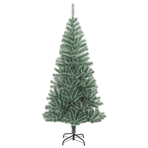 Kunstigt juletræ med 300 LED'er + sne og kuglesæt 240 cm