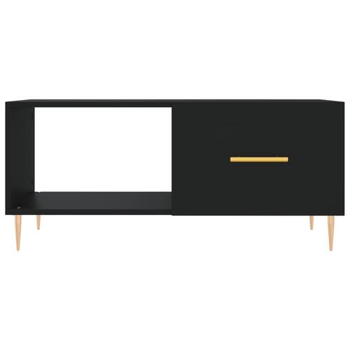Sofabord 90x50x40 cm konstrueret træ sort