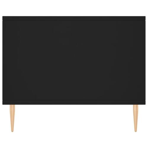 Sofabord 90x50x40 cm konstrueret træ sort