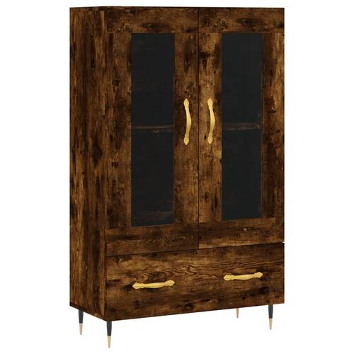 Skab 69,5x31x115 cm konstrueret træ røget sonoma-eg