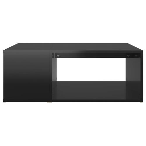 Sofabord 90x67x33 cm spånplade sort højglans