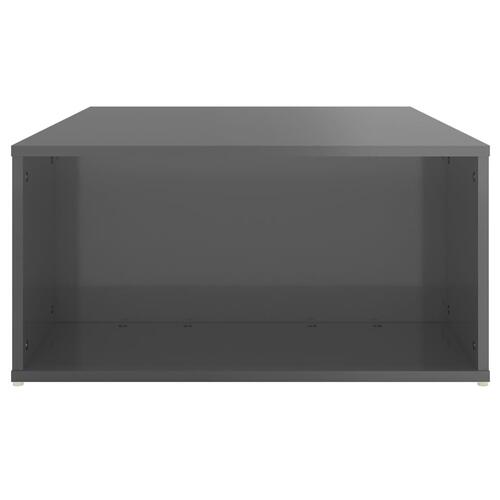 Sofabord 90x67x33 cm spånplade grå højglans