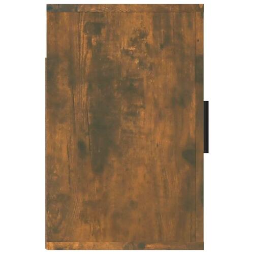 Væghængt sengebord 50x30x47 cm røget egetræsfarve