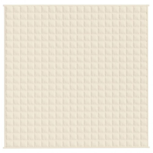 Tyngdetæppe 200 × 200 cm - 9 kg, lys cremefarve