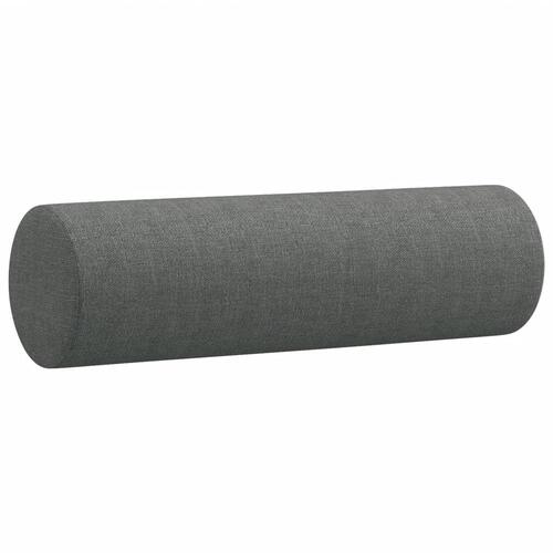 Pyntepuder 2 stk. Ø15x50 cm stof mørkegrå