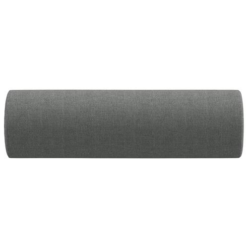 Pyntepuder 2 stk. Ø15x50 cm stof mørkegrå