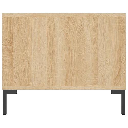 Sofabord 90x50x40 cm konstrueret træ sonoma-eg