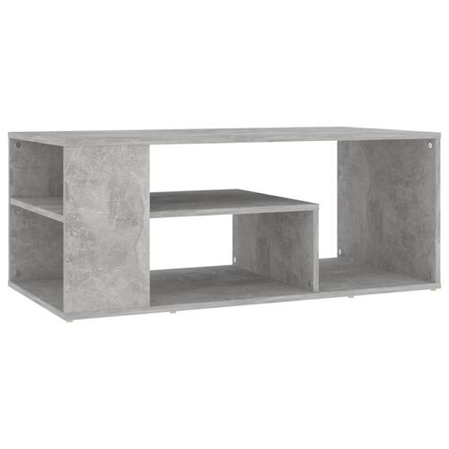 Sofabord 100x50x40 cm konstrueret træ betongrå