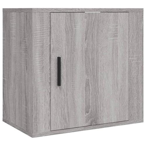 Væghængt sengebord 50x30x47 cm grå sonoma-eg