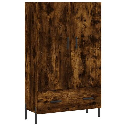 Skab 69,5x31x115 cm konstrueret træ røget sonoma-eg