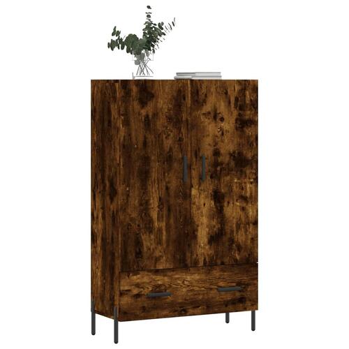 Skab 69,5x31x115 cm konstrueret træ røget sonoma-eg