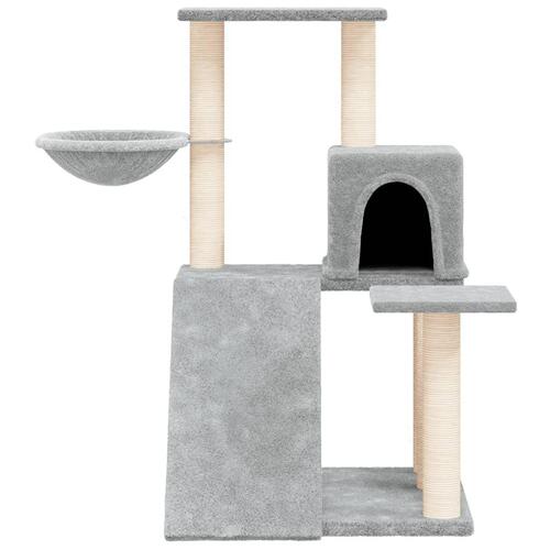 Kradsetræ med sisalstolper 82 cm lysegrå