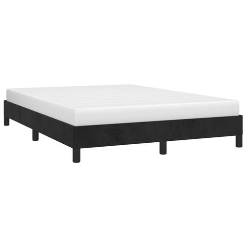 Sengeramme uden madras Sort 140x190 cm Fløjl