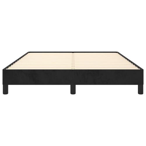 Sengeramme uden madras Sort 140x190 cm Fløjl