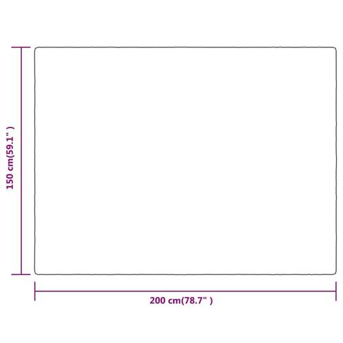 Tæppe 150x200 cm polyester cremefarvet