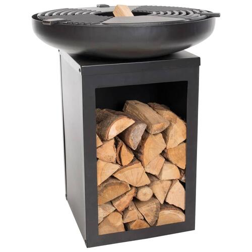 RedFire udendørs plancha-grillplade Matanzas stål mat sort