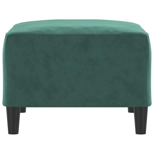 Fodskammel 70x55x41 cm velour mørkegrøn