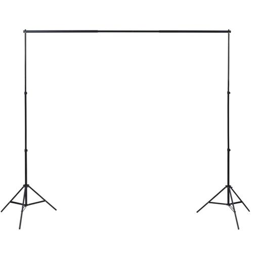 Fotostudiesæt med fotobaggrund og lamper