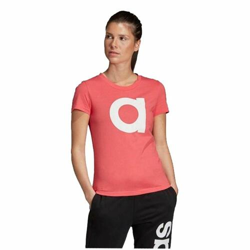 Kortærmet T-shirt til Kvinder Adidas Essentials Lyserød XS