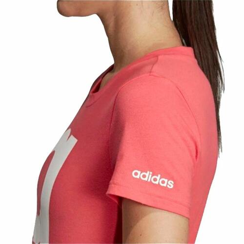 Kortærmet T-shirt til Kvinder Adidas Essentials Lyserød XS