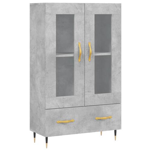 Skab 69,5x31x115 cm konstrueret træ betongrå