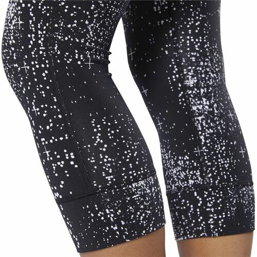 Sport leggings til kvinder Reebok Lux 3/4 Sort XS