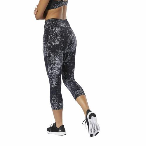 Sport leggings til kvinder Reebok Lux 3/4 Sort XS