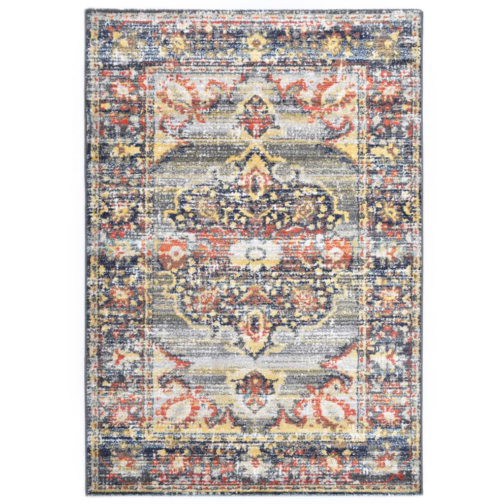 Gulvtæppe 140 x 200 cm PP blå