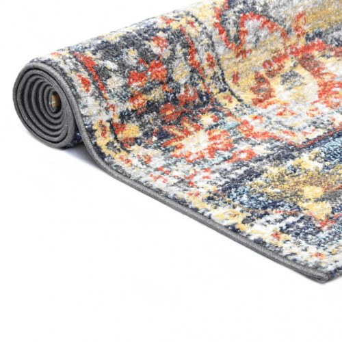 Gulvtæppe 140 x 200 cm PP blå