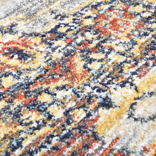 Gulvtæppe 140 x 200 cm PP blå