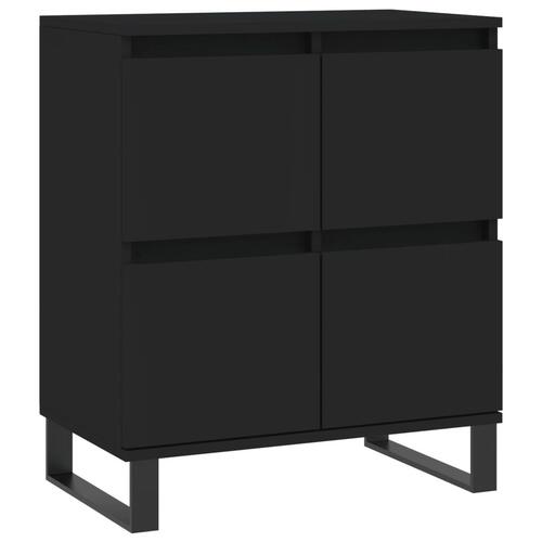 Skænk 60x35x70 cm konstrueret træ sort