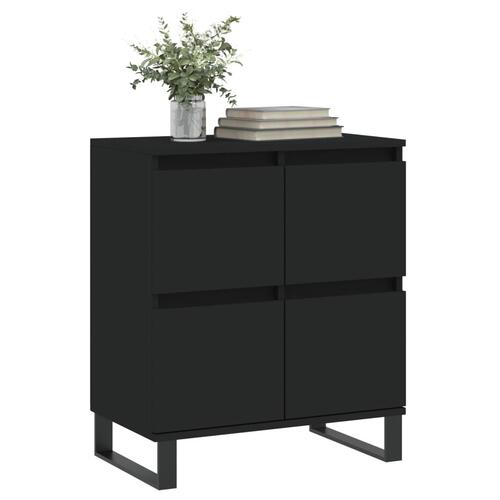 Skænk 60x35x70 cm konstrueret træ sort