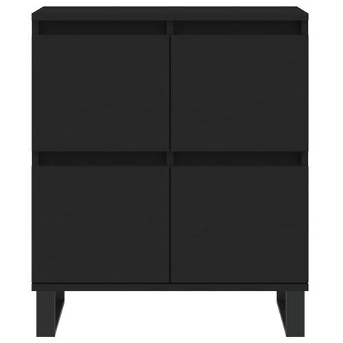 Skænk 60x35x70 cm konstrueret træ sort