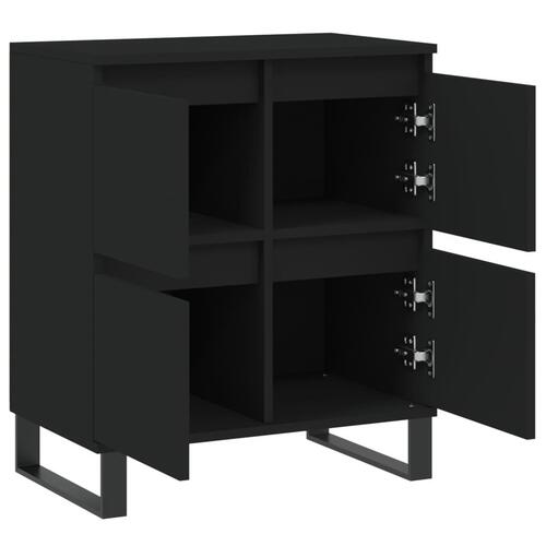 Skænk 60x35x70 cm konstrueret træ sort