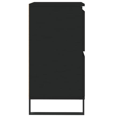 Skænk 60x35x70 cm konstrueret træ sort