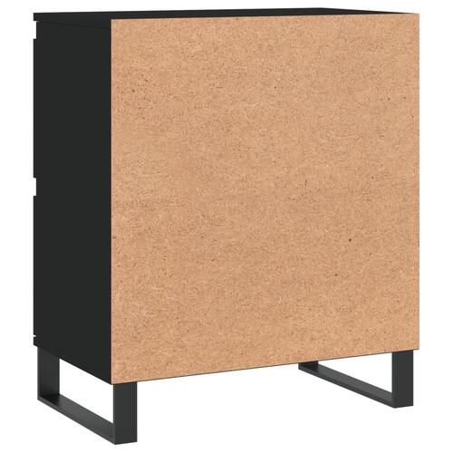 Skænk 60x35x70 cm konstrueret træ sort