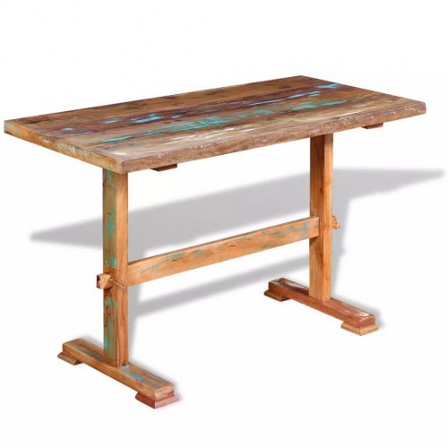 Spisebord 120x58x78 cm massivt genbrugstræ