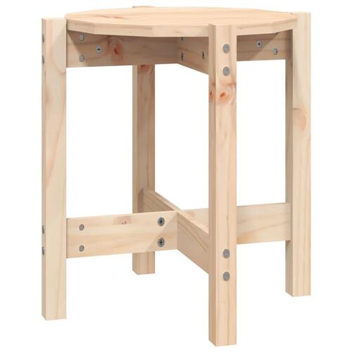 Sofabord Ø 42,5x45 cm massivt fyrretræ